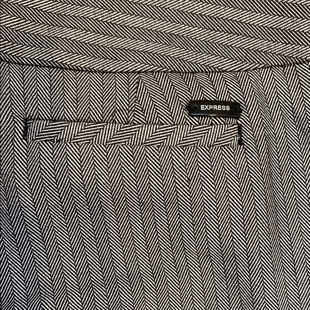 Express Gray Pinstripe Dress Pants - Picture 7 of 10